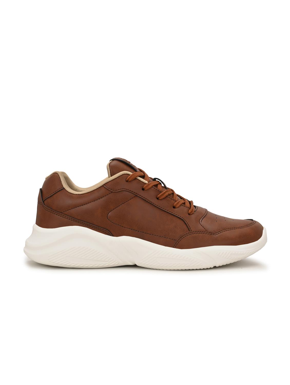 men solid tan lace up shoe - 22020575 - Standard Image - 3