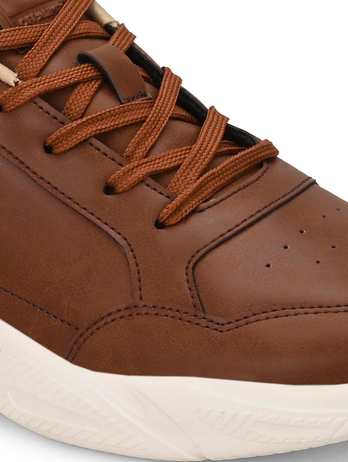 men solid tan lace up shoe - 22020575 - Standard Image - 5