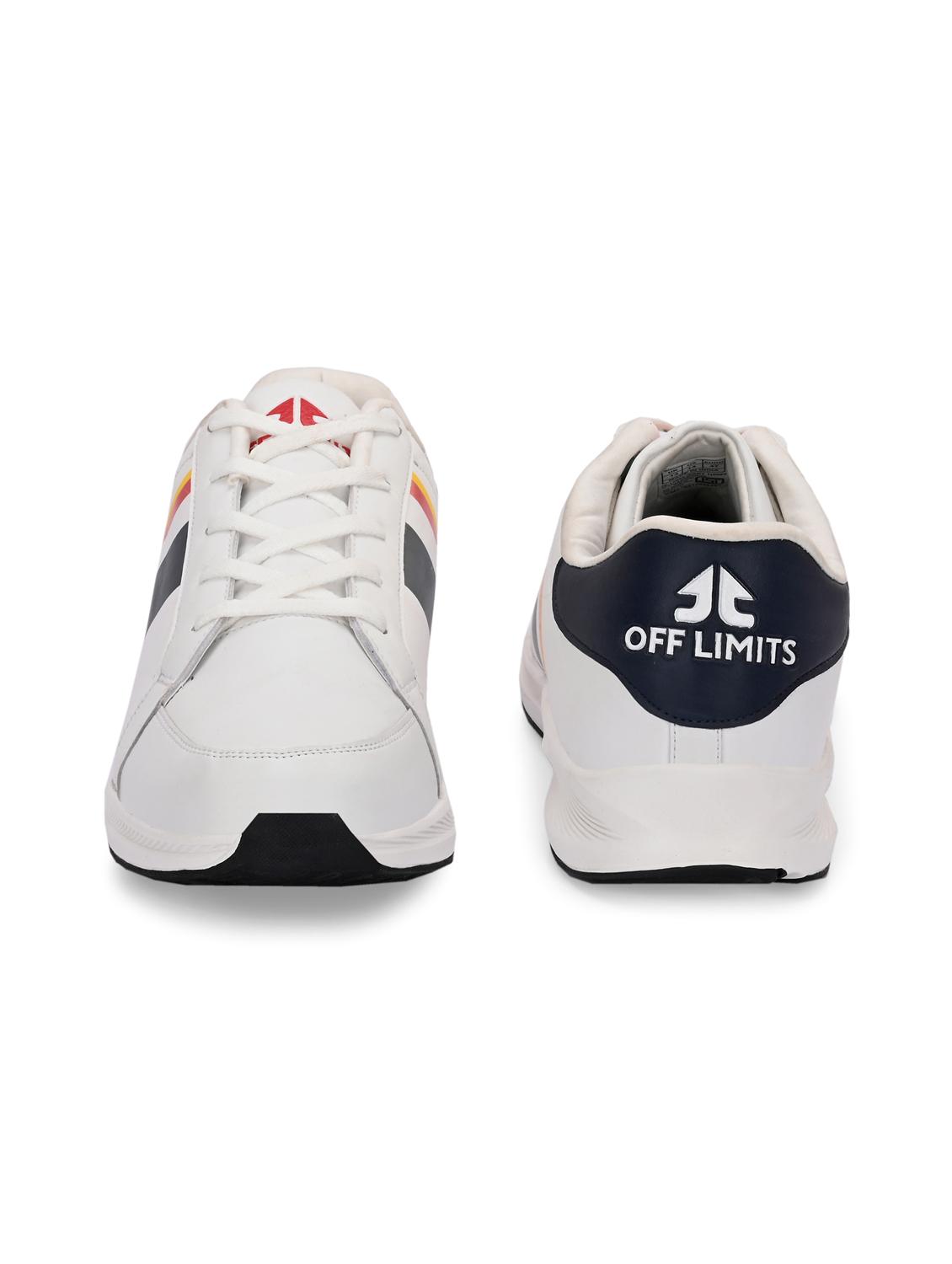men solid white lace up shoe - 22020577 - Standard Image - 3