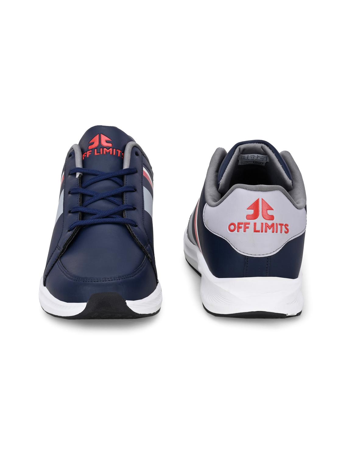 men solid navy blue lace up shoe - 22020578 - Standard Image - 3