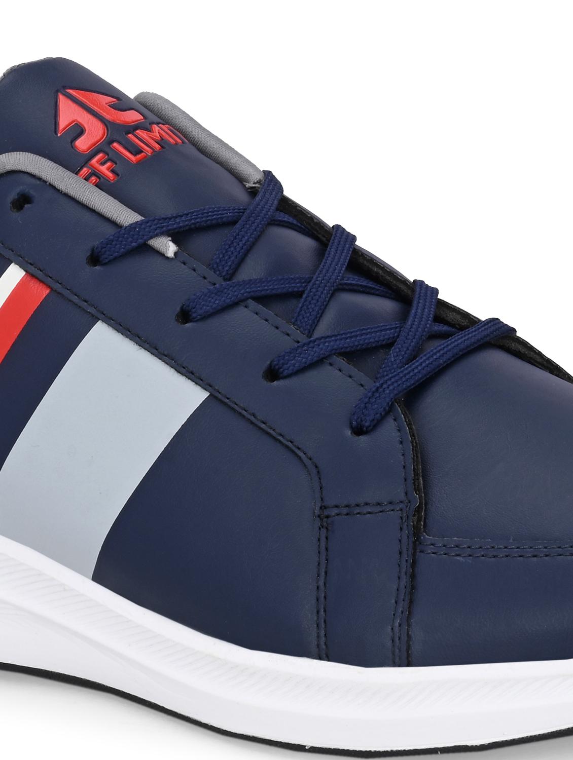 men solid navy blue lace up shoe - 22020578 - Standard Image - 5