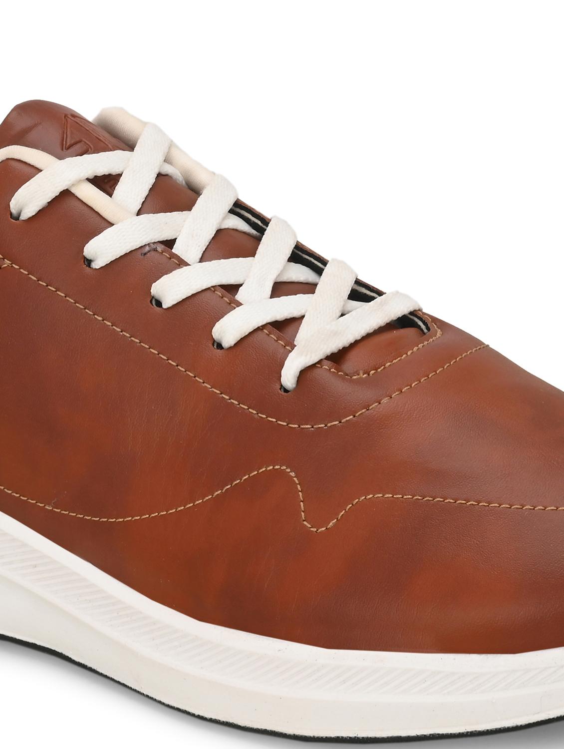 men brown solid lace up shoe - 22020580 - Standard Image - 5