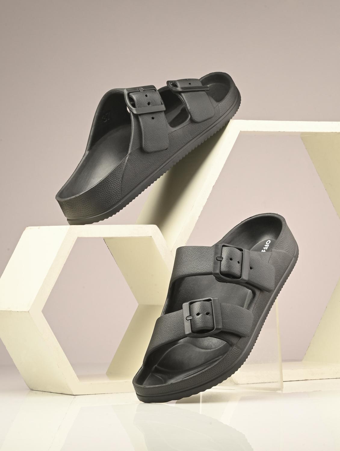 women black solid slip on slides  - 22020586 -  Zoom Image - 0