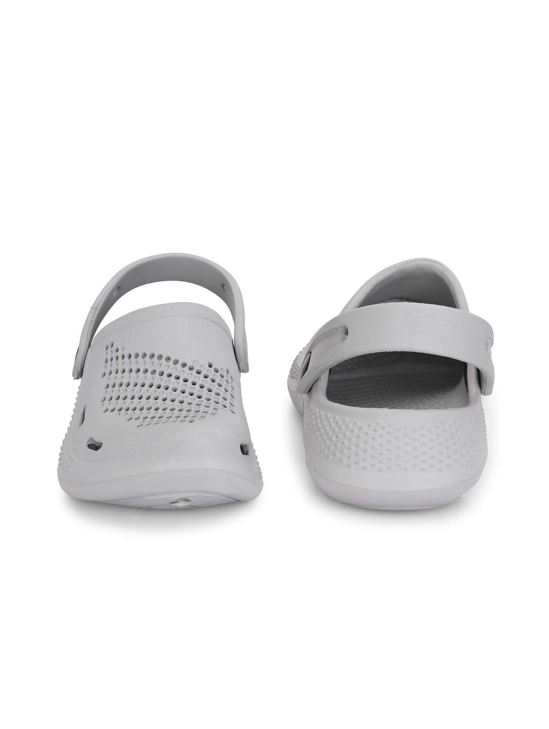 women grey solid clogs - 22020589 -  Standard Image - 3
