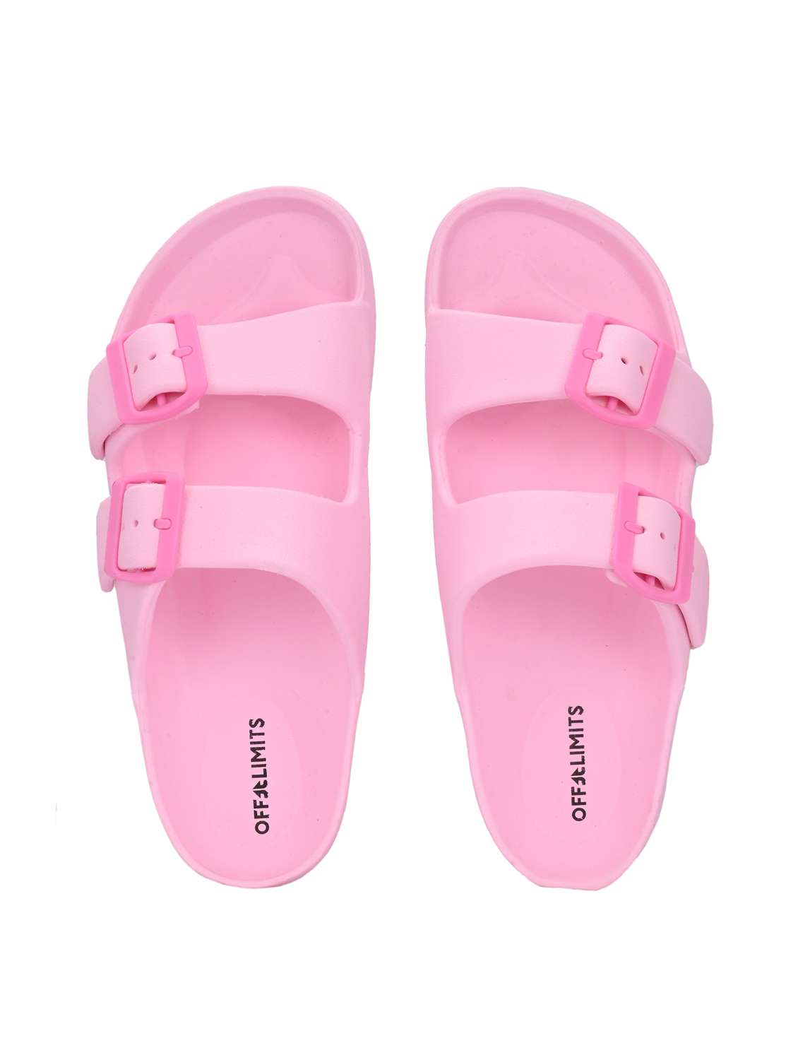 women pink solid slip on slides  - 22020593 -  Standard Image - 3