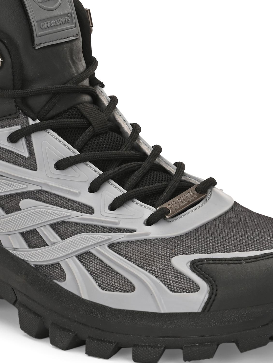 men solid grey sport shoe - 22020599 - Standard Image - 5