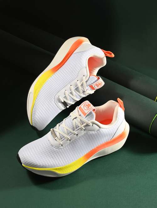 men solid white sport shoe - 22020600 - Standard Image - 0