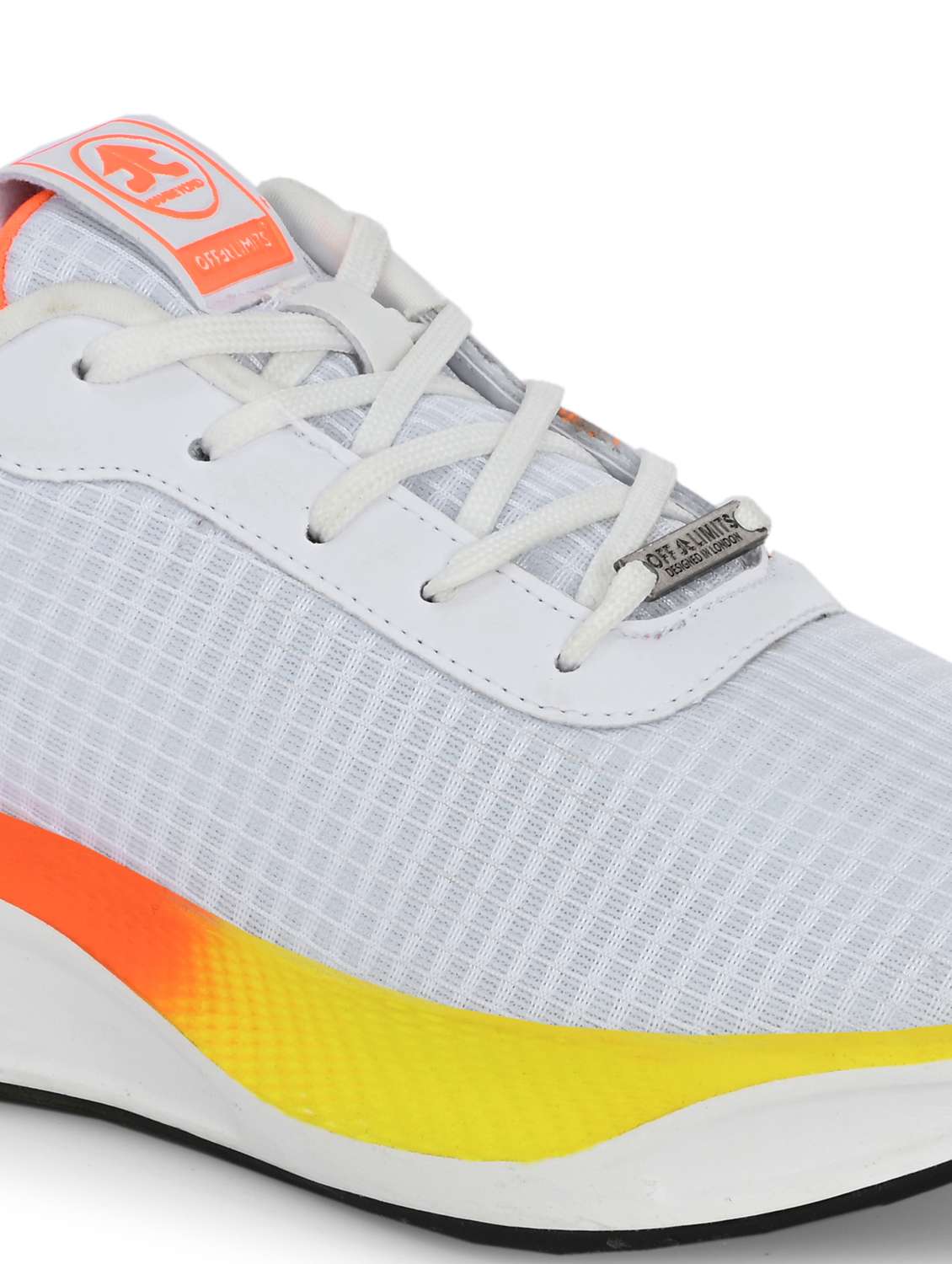 men solid white sport shoe - 22020600 - Standard Image - 5
