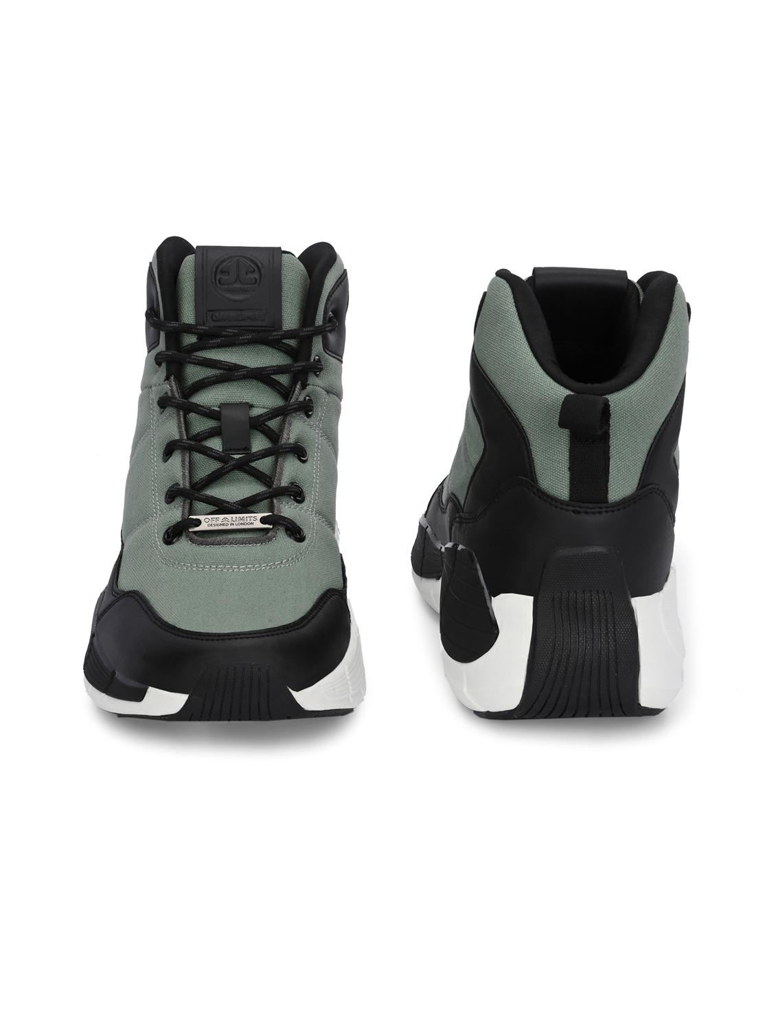 men solid green sport shoe - 22020602 - Standard Image - 3