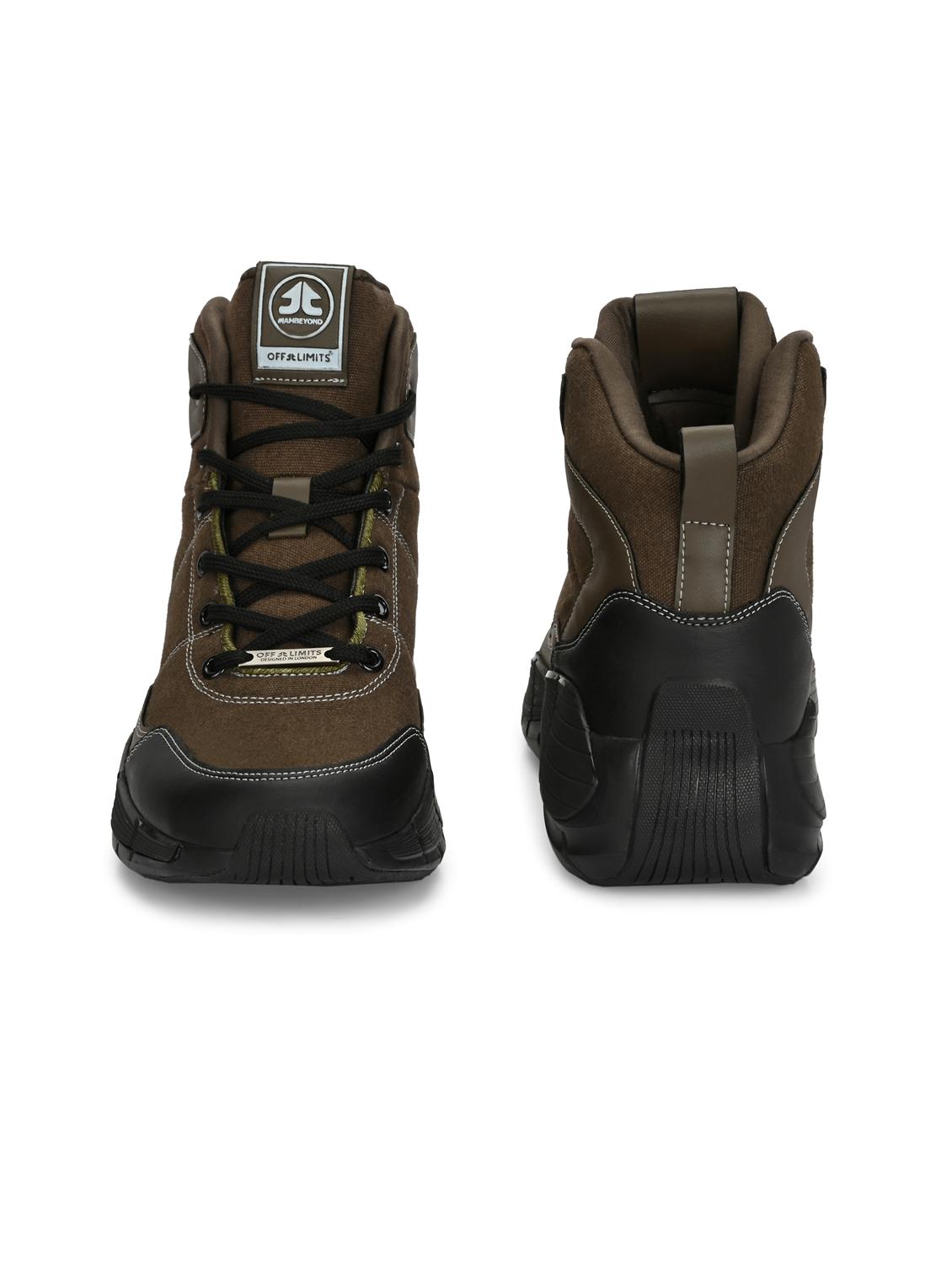men solid olive sport shoe - 22020604 - Standard Image - 3