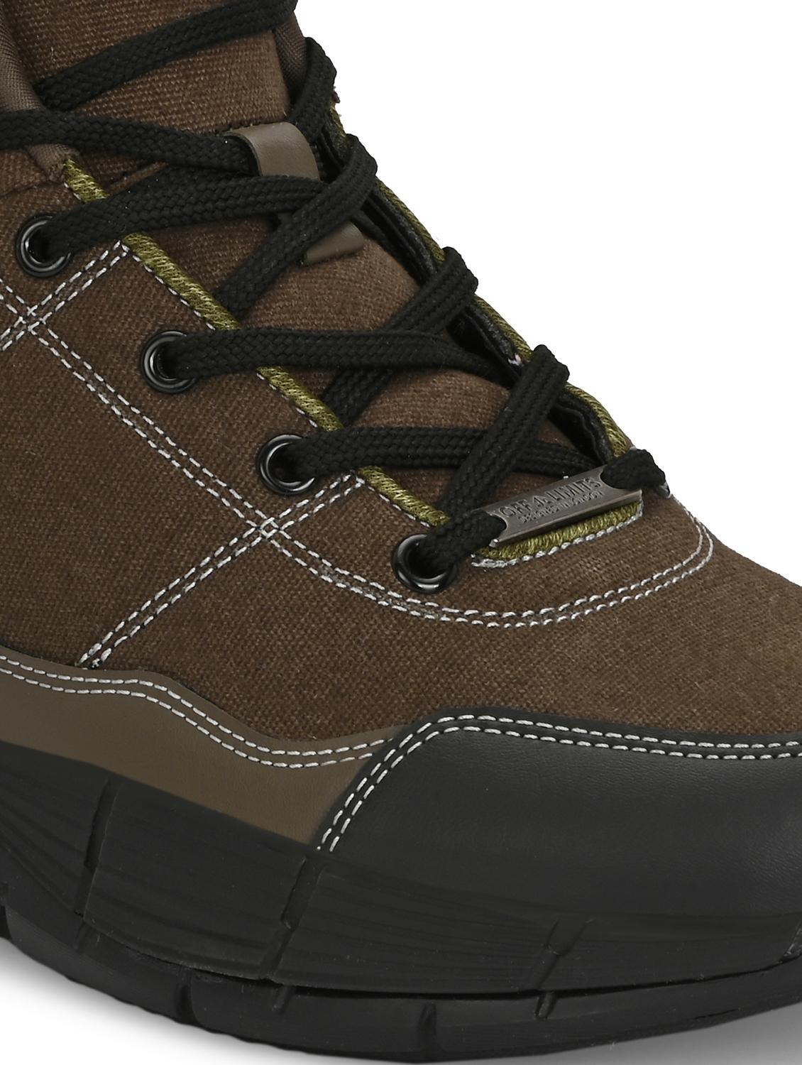 men solid olive sport shoe - 22020604 - Standard Image - 5