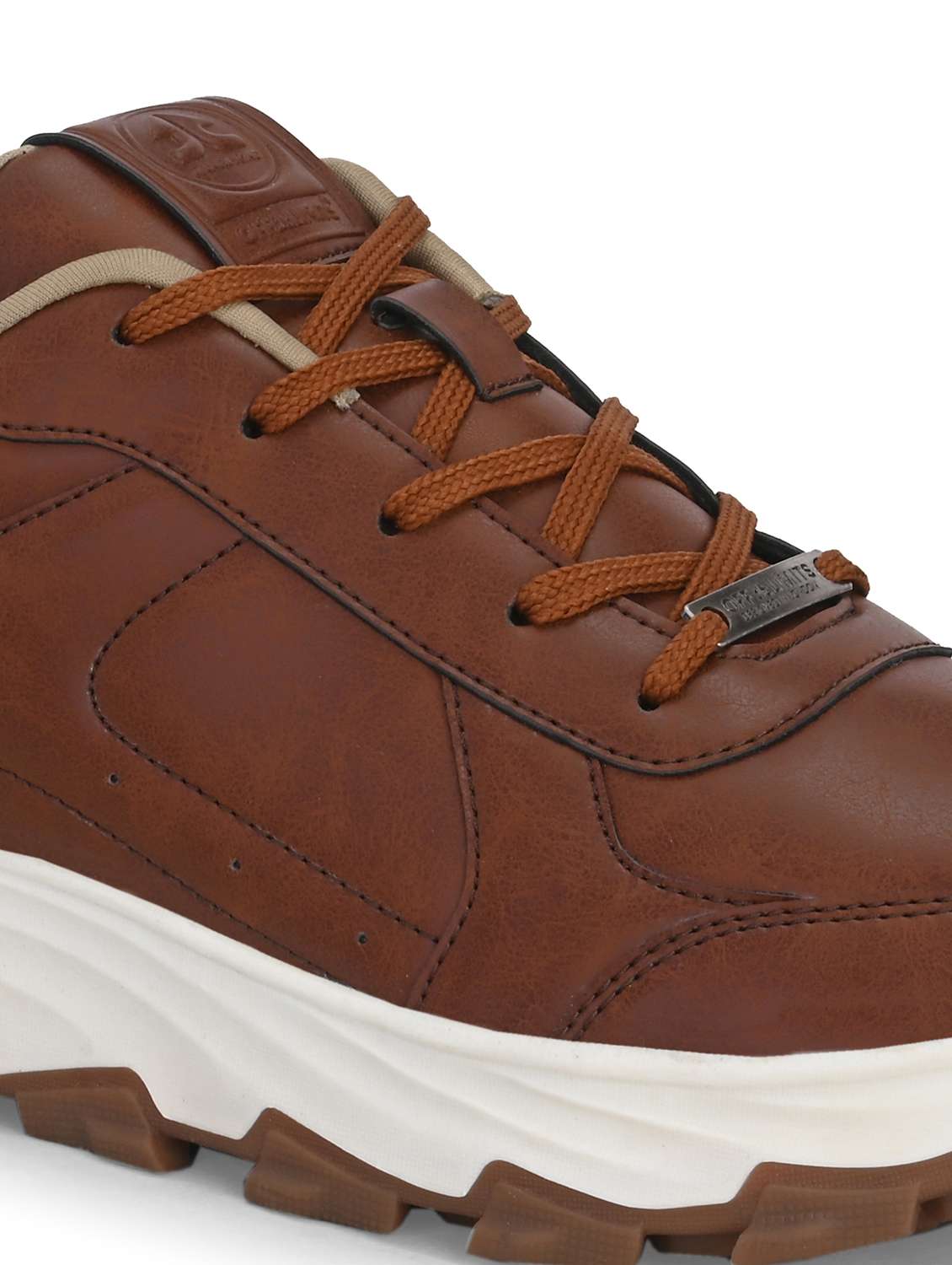 men tan lace up sport shoe - 22020614 -  Standard Image - 5
