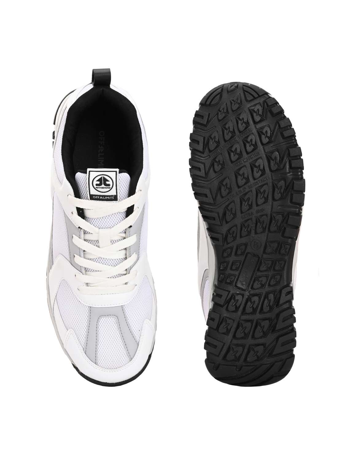 men white lace up sport shoe - 22020616 -  Standard Image - 3