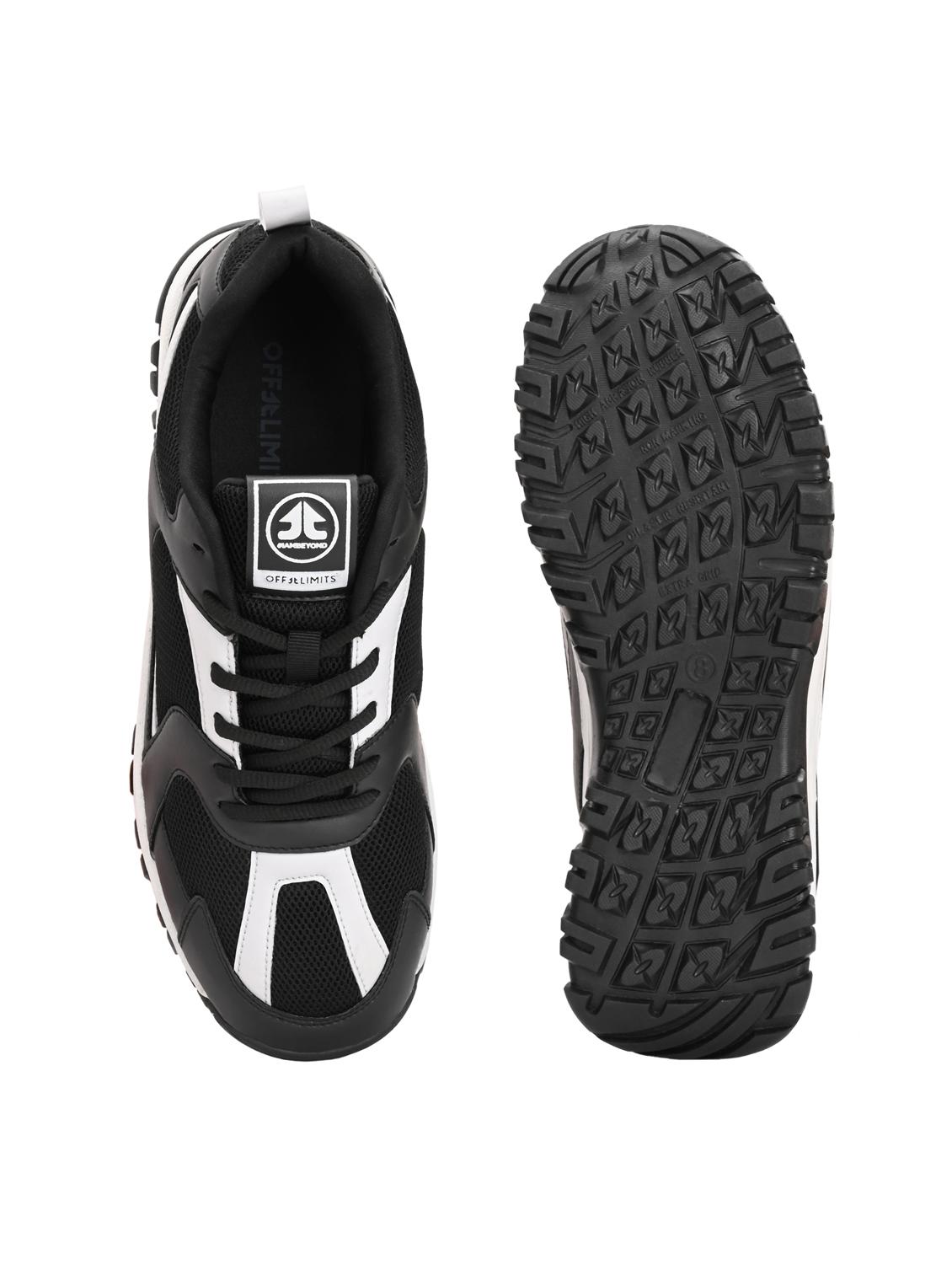 men black lace up sport shoe - 22020617 - Standard Image - 3