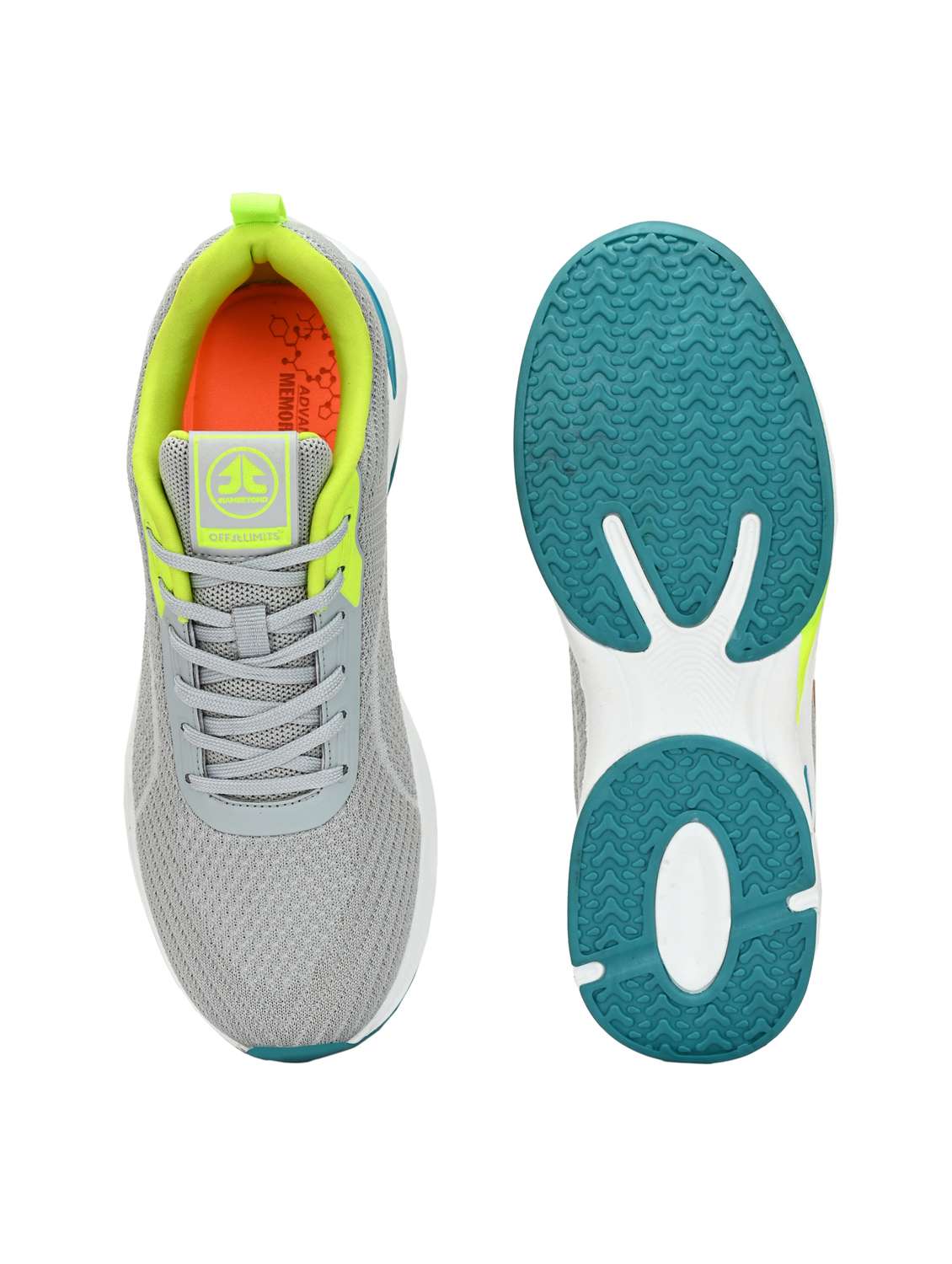 men grey lace up sport shoe - 22020620 - Standard Image - 3