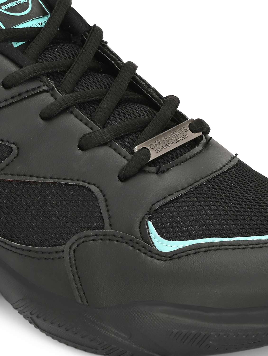 men black lace up sport shoe - 22020622 -  Standard Image - 5