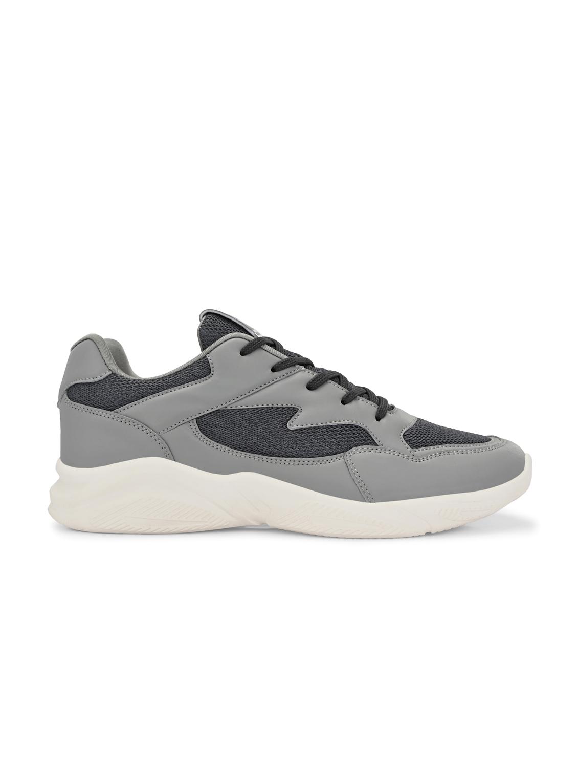 men solid grey sport shoe - 22020624 - Standard Image - 3