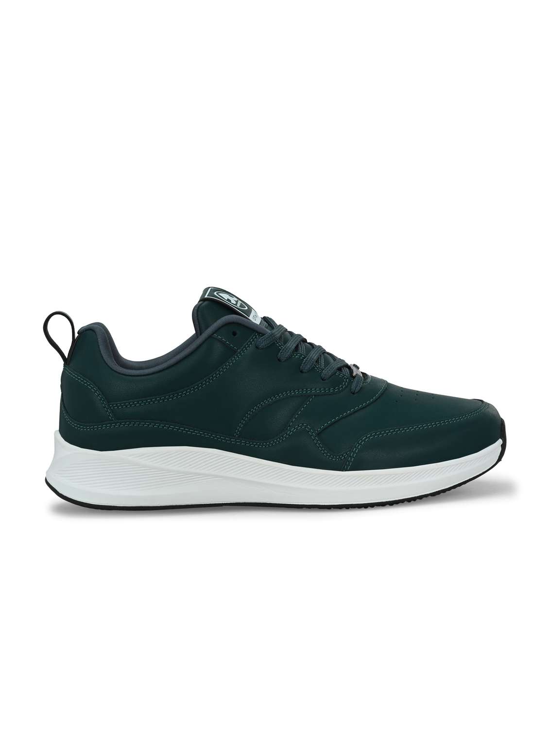 men solid bottle green sport shoe - 22020632 -  Standard Image - 3