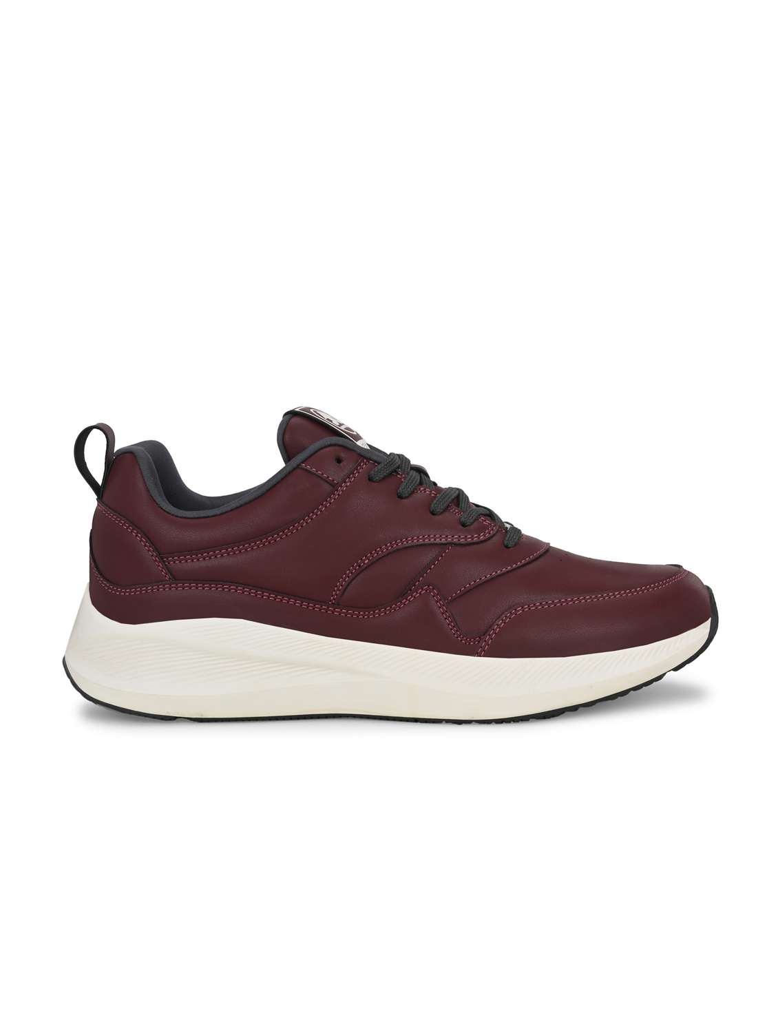 men solid maroon sport shoe - 22020633 -  Standard Image - 3