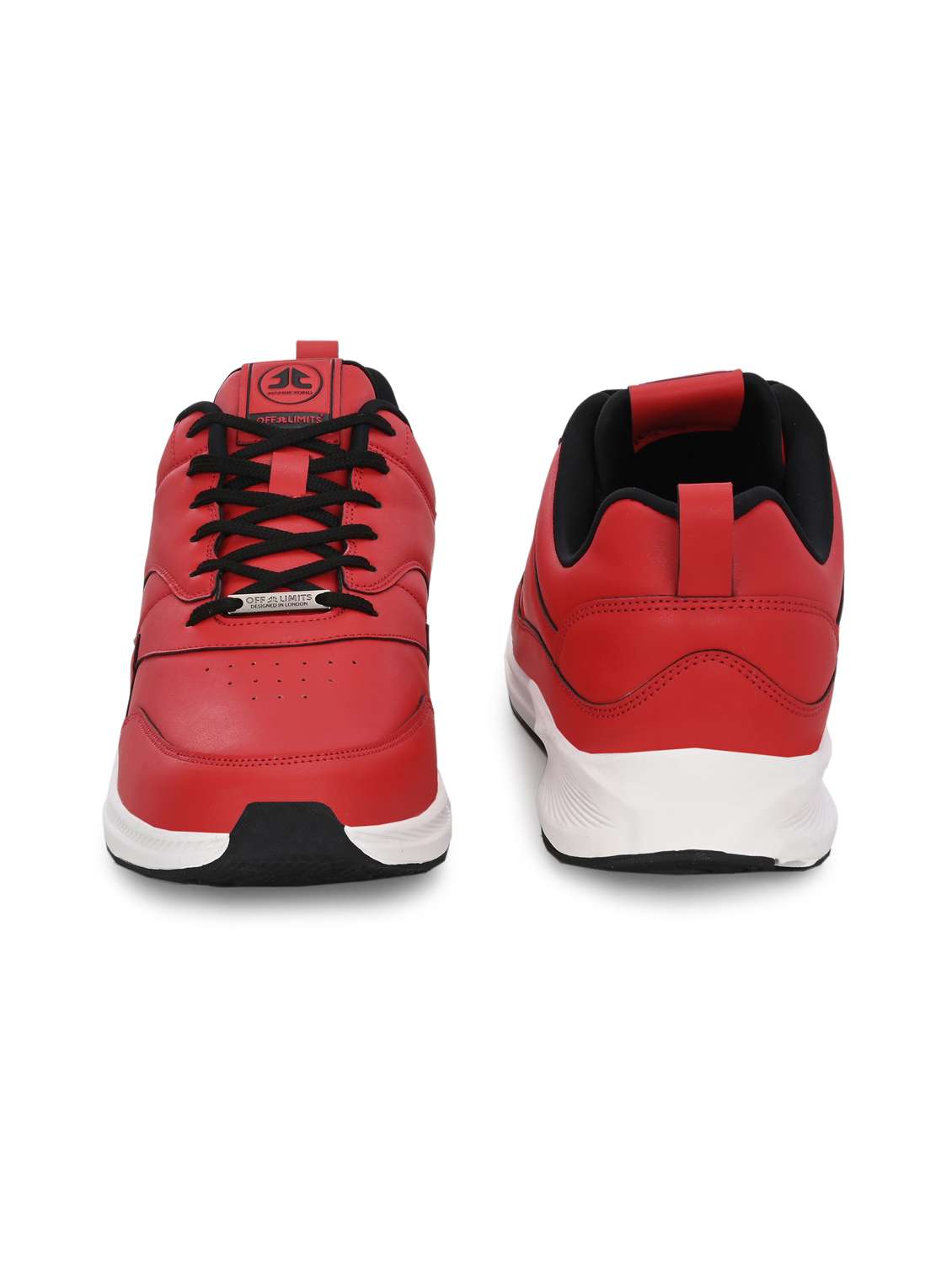men red solid sport shoe - 22020639 -  Standard Image - 3