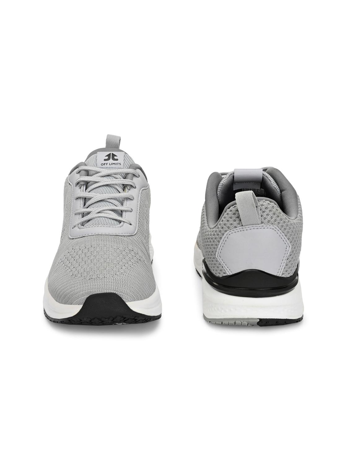 men solid grey sport shoe - 22020644 - Standard Image - 3