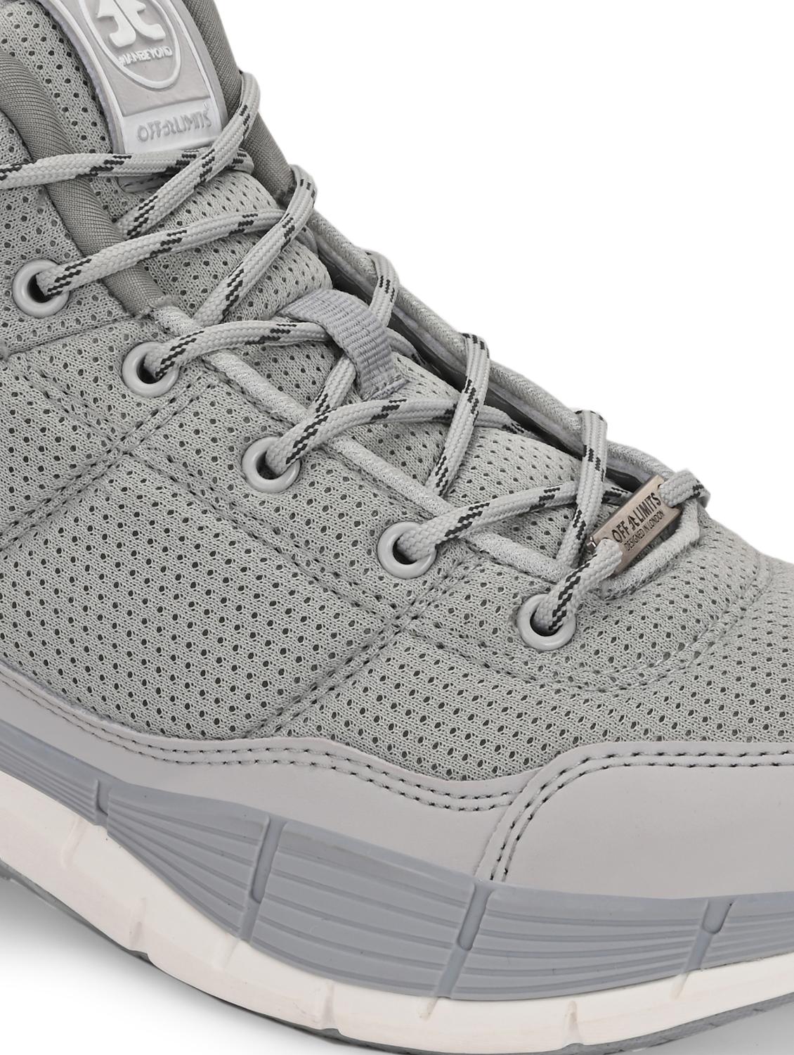men solid grey sport shoe - 22020650 - Standard Image - 5