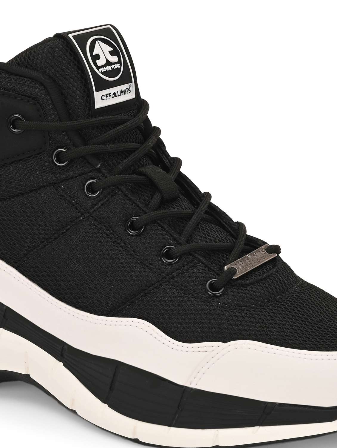 men solid black sport shoe - 22020651 -  Standard Image - 5