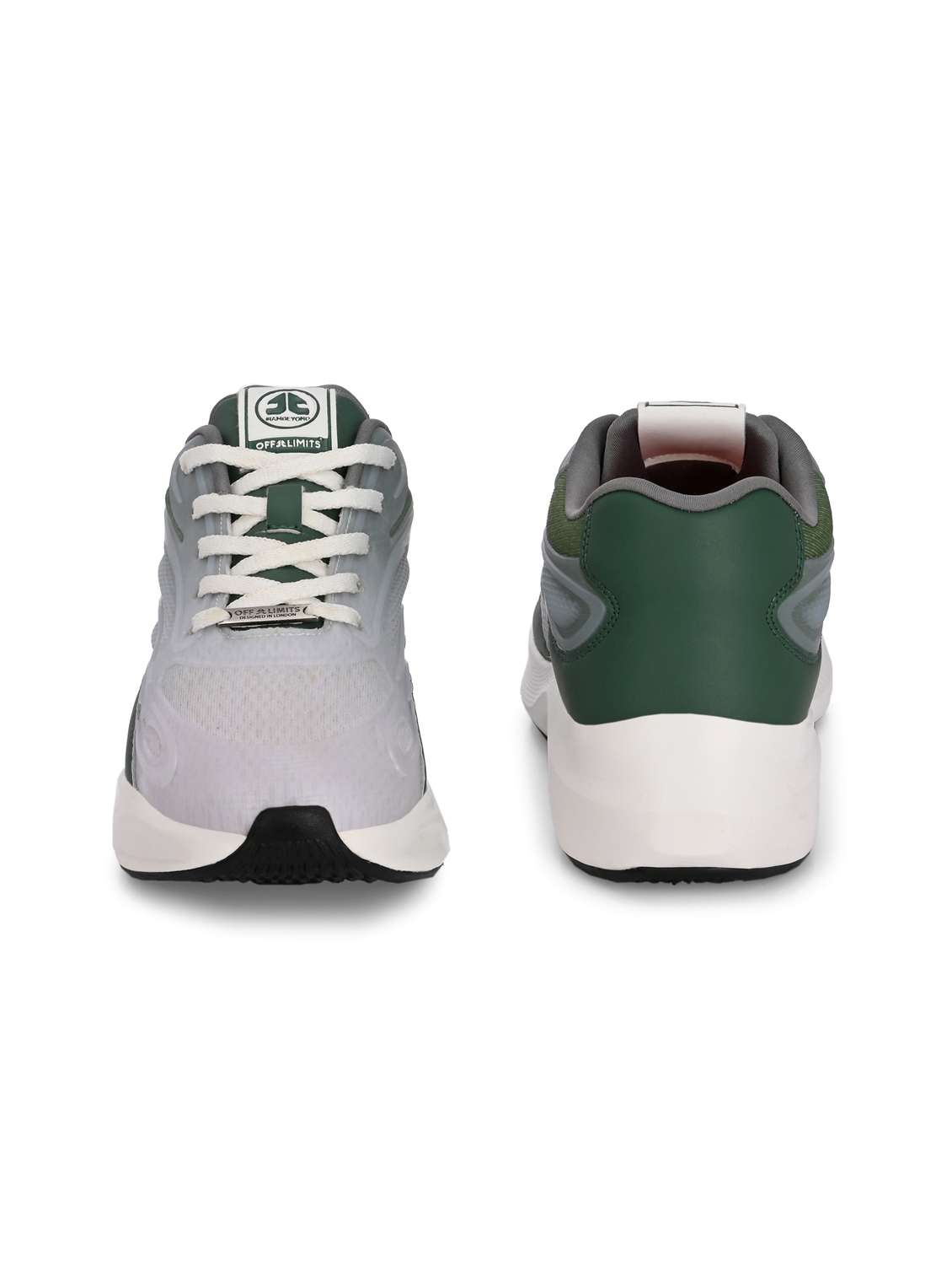 men solid lace up green sport shoe - 22020660 -  Standard Image - 3