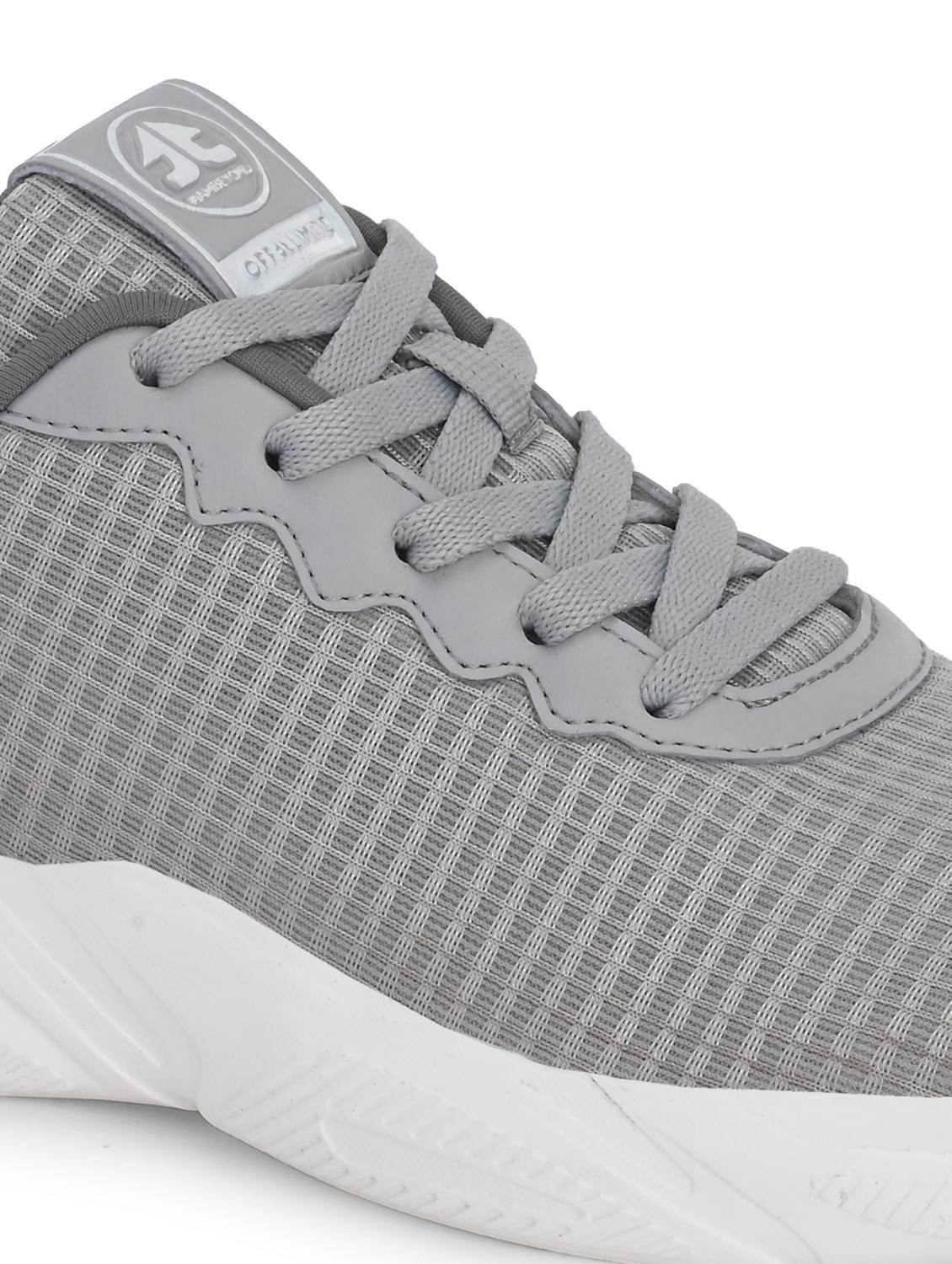 men solid lace up grey sport shoe - 22020675 - Standard Image - 5