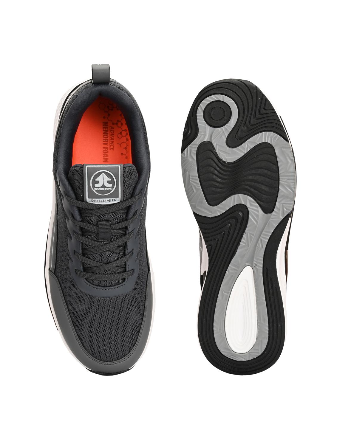 men grey lace up sport shoe - 22020687 - Standard Image - 3