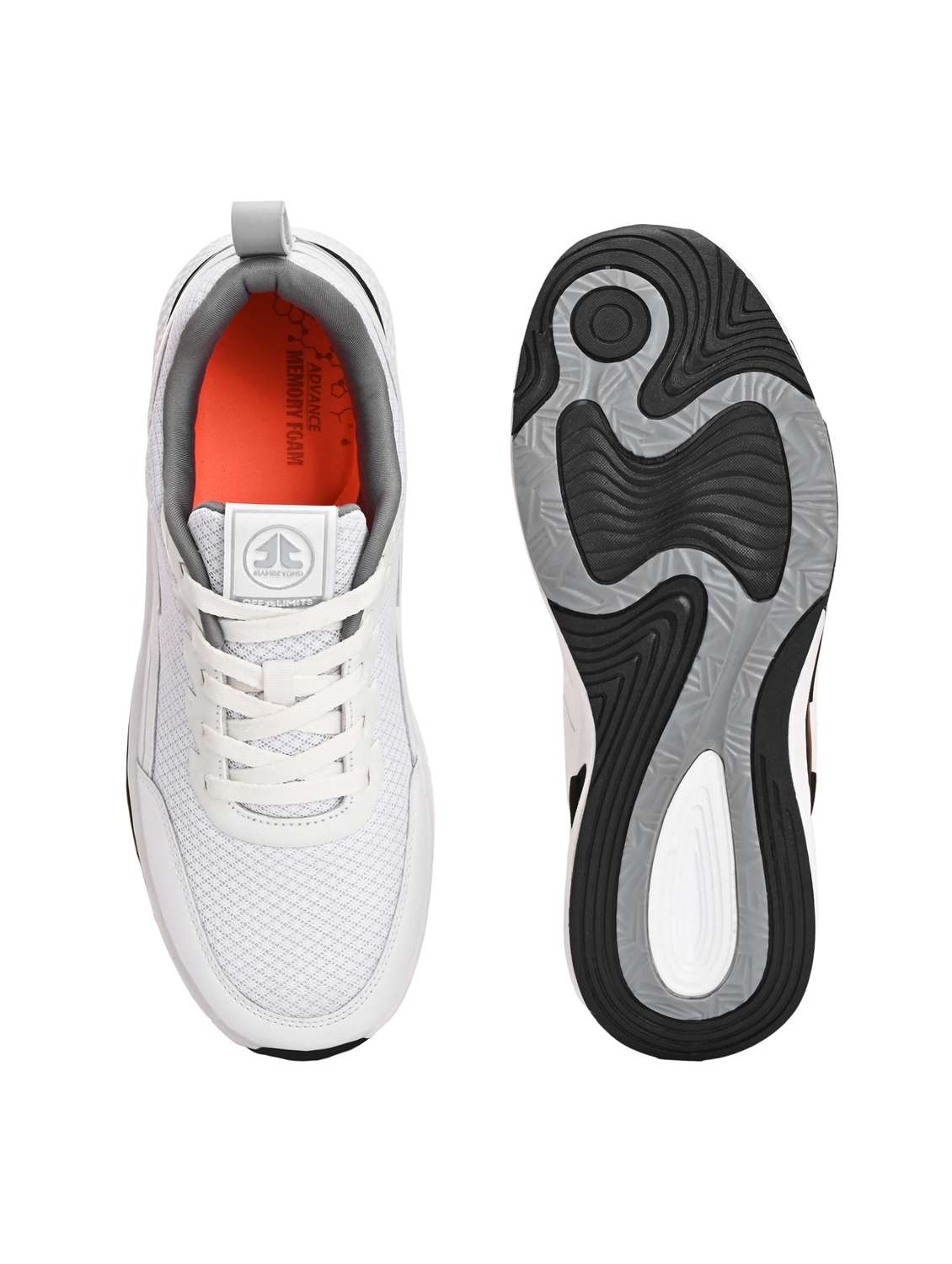 men white lace up sport shoe - 22020689 - Standard Image - 3