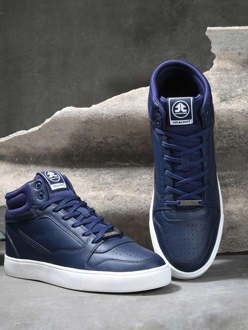 men navy lace up sneaker - 22020697 - Standard Image - 0