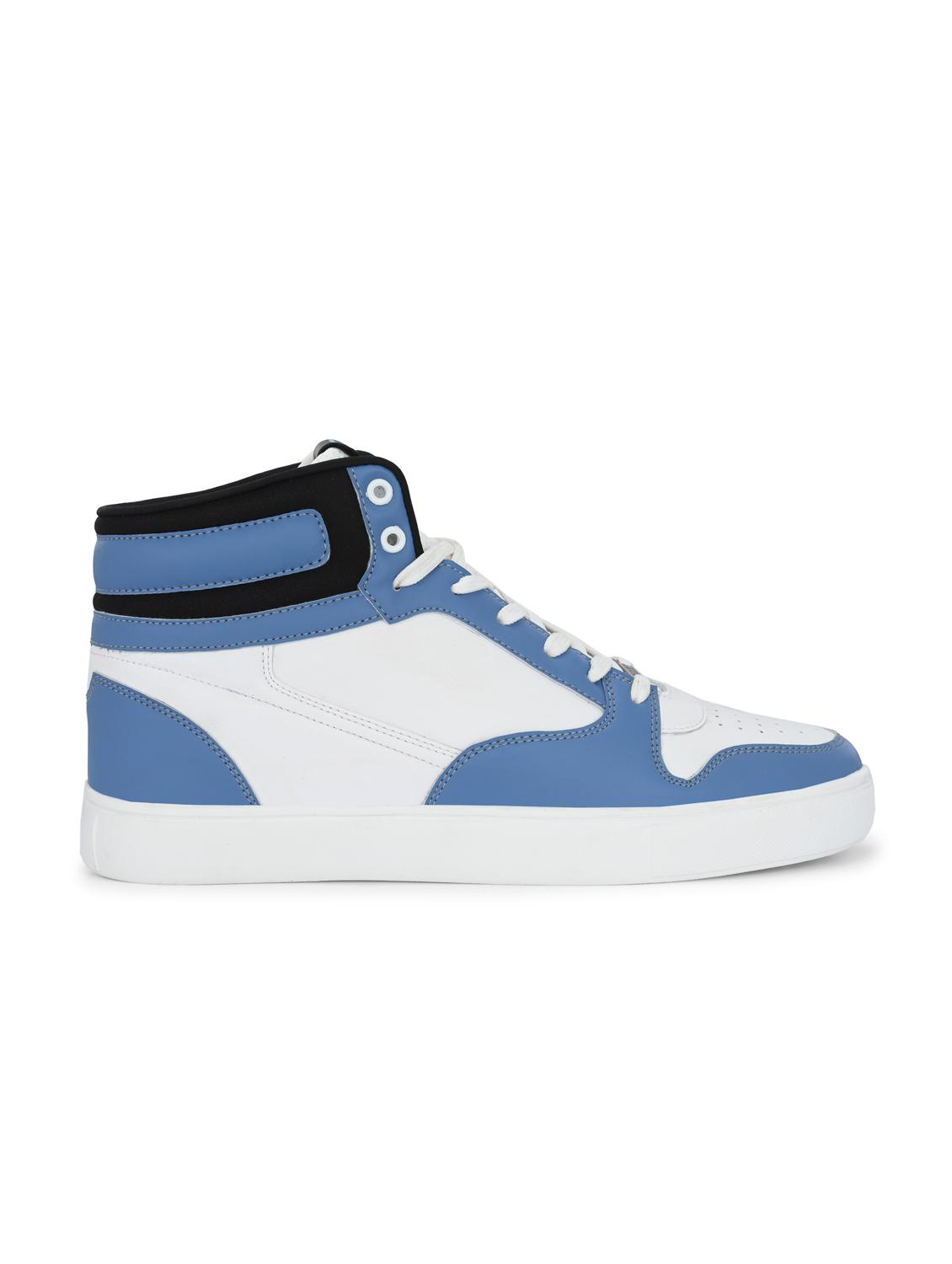 men blue color blocked lace up sneaker - 22020699 - Standard Image - 3