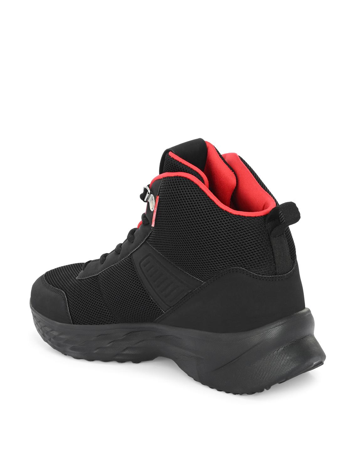 men black lace up high ankle sneaker - 22020700 - Standard Image - 3