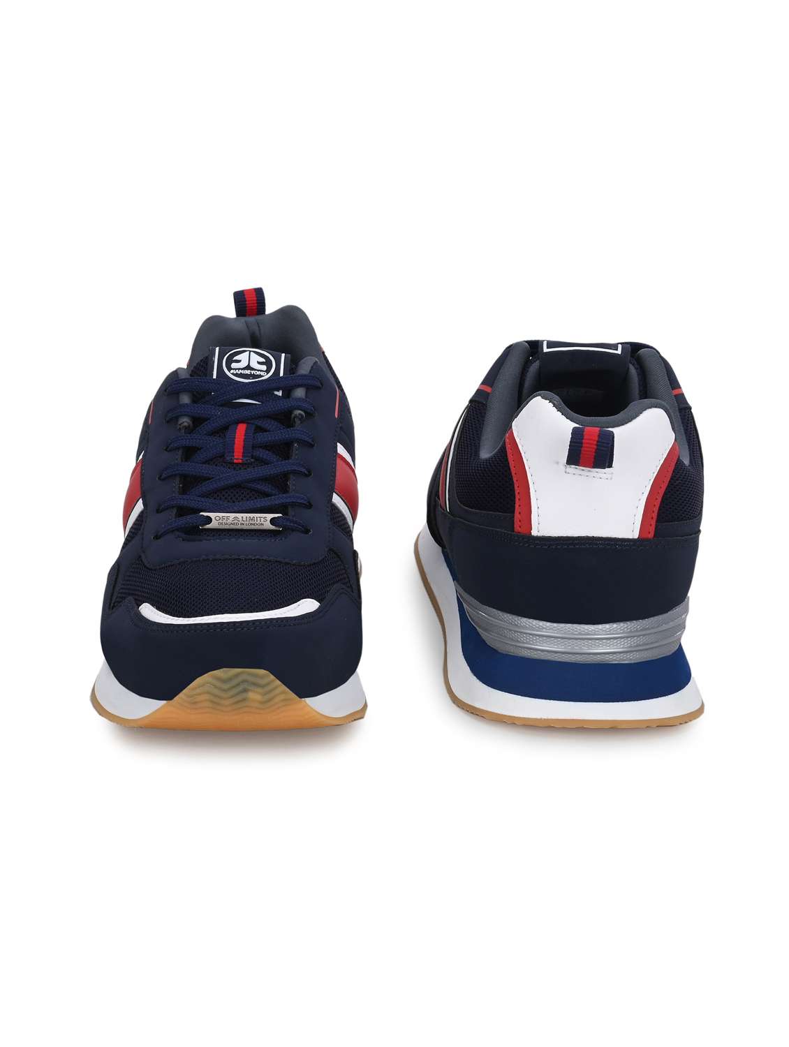 men navy blue lace up sport shoe - 22020710 -  Standard Image - 3