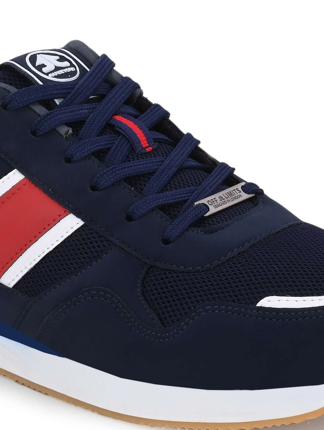 men navy blue lace up sport shoe - 22020710 -  Standard Image - 5