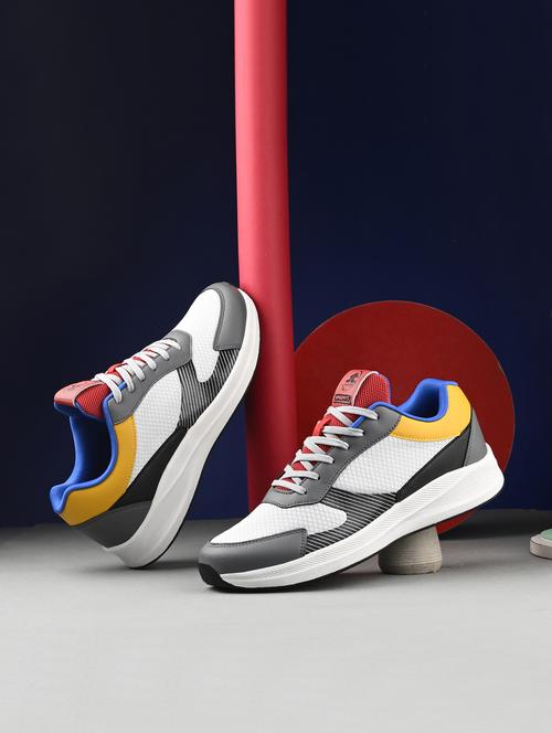 men color block lace up sneaker - 22020720 -  Standard Image - 0