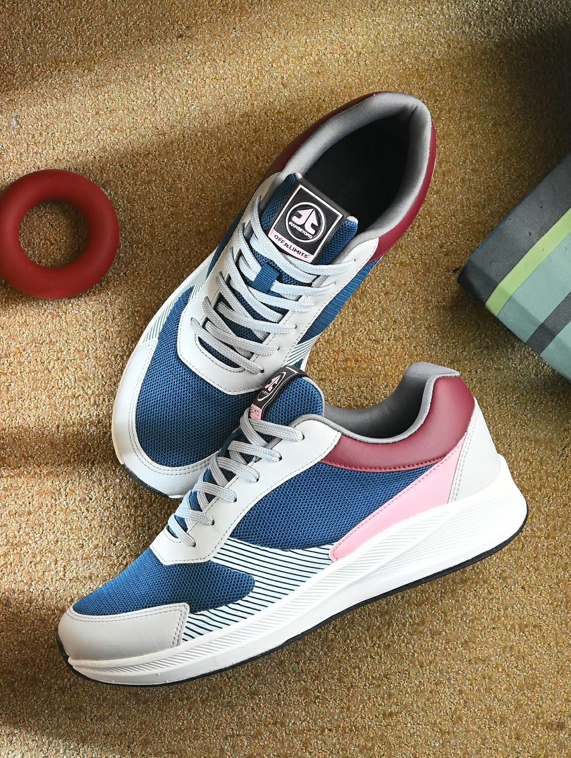 men color block lace up sneaker