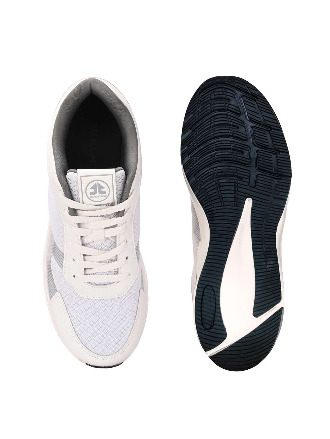 men white lace up sport shoe - 22020727 -  Standard Image - 3