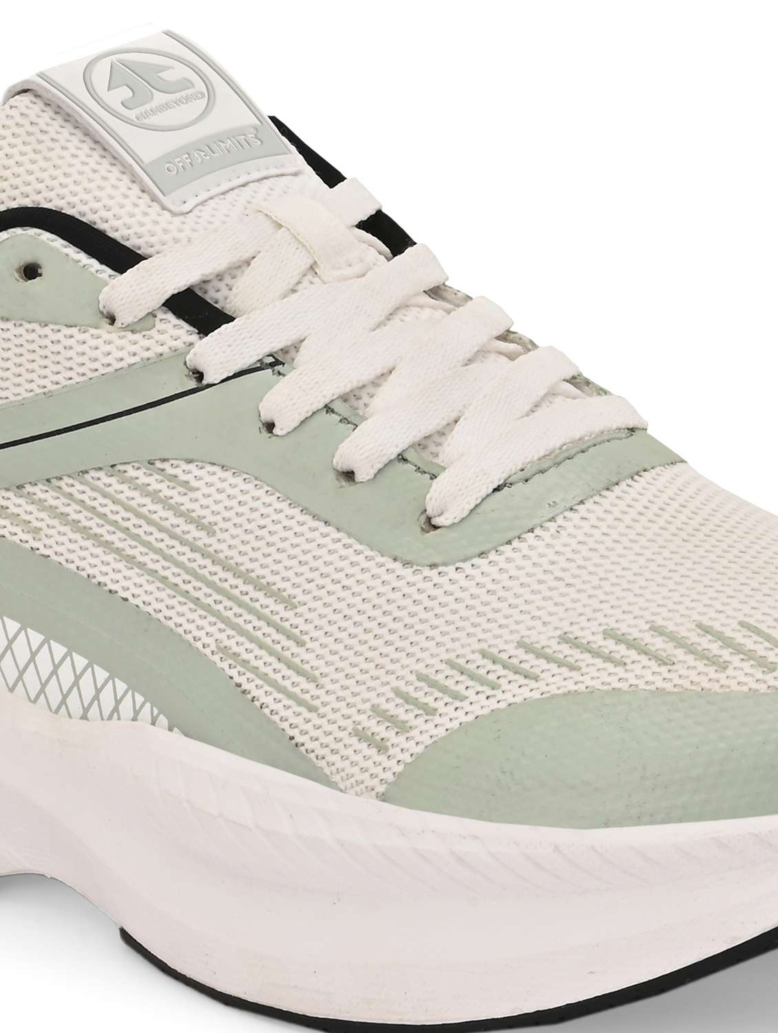 men off white lace up sport shoe - 22020731 -  Standard Image - 5