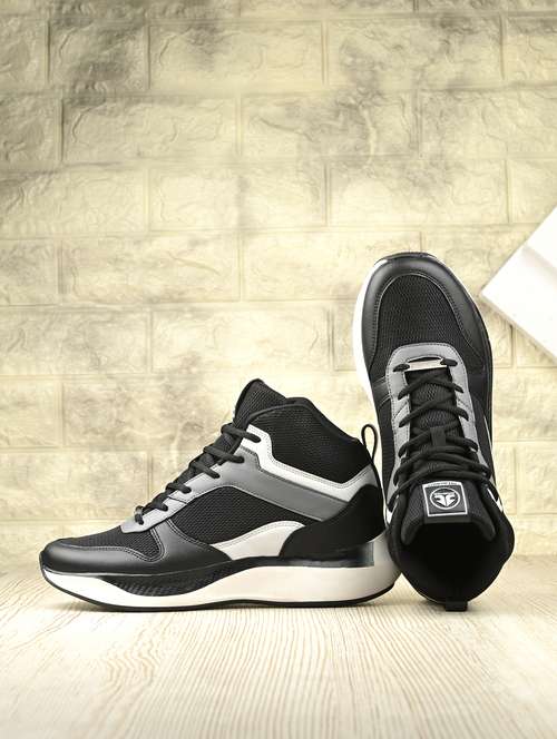 men black lace up sport shoe - 22020735 - Standard Image - 0