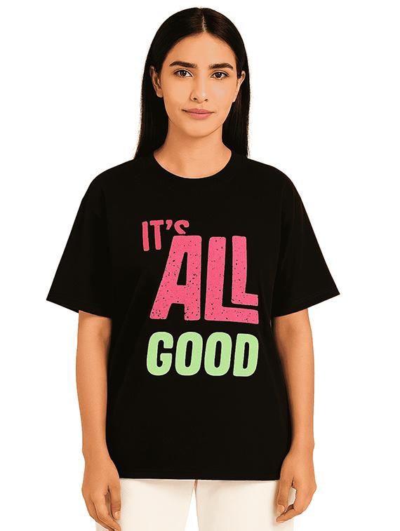 women typographic print short sleeve oversized t-shirt