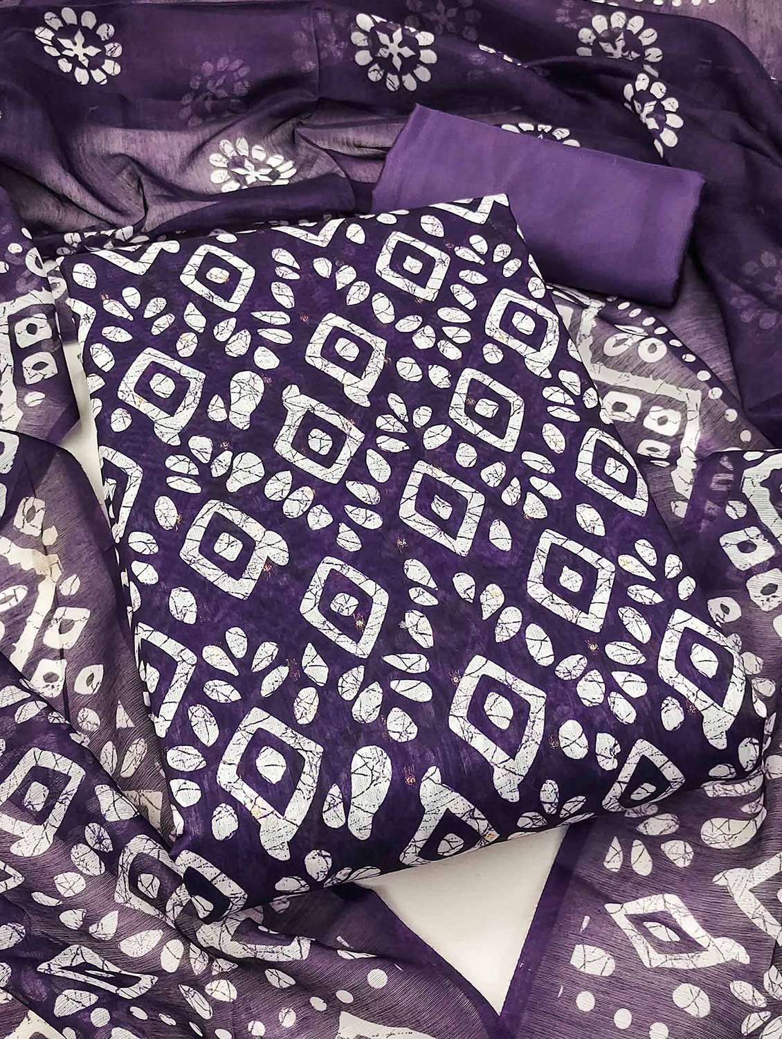 women printed unstitched suit set - 22021466 -  Zoom Image - 0
