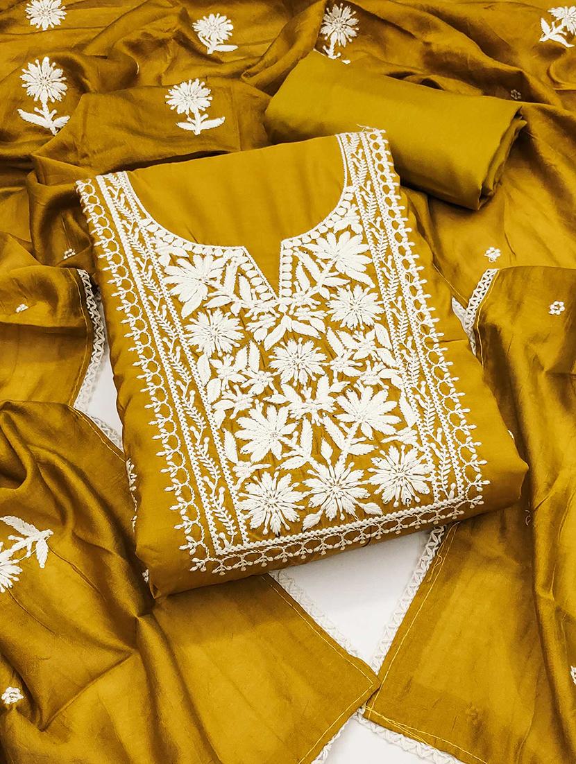 women self design unstitched suit set - 22021525 - Zoom Image - 0