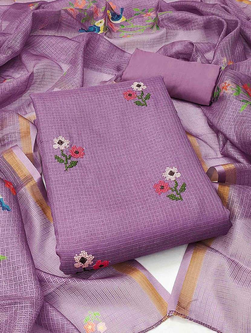 women floral embroidered unstitched suit set