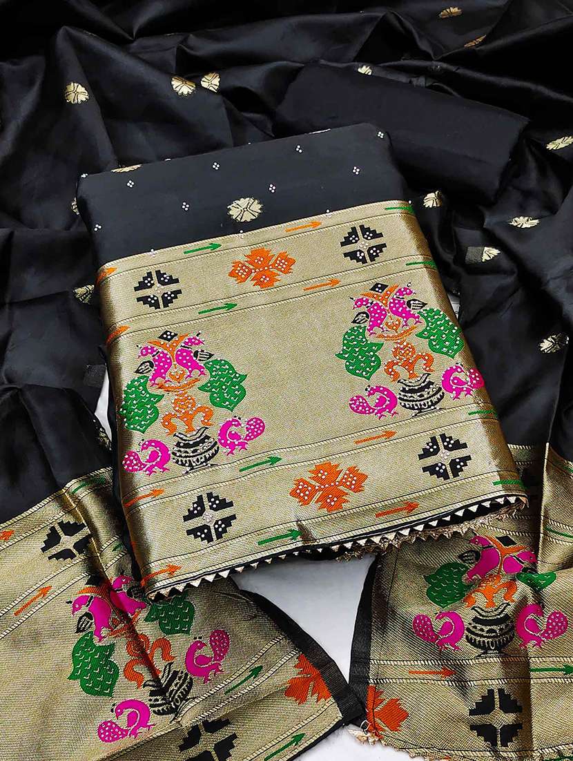 women self design unstitched suit set - 22021598 - Zoom Image - 0