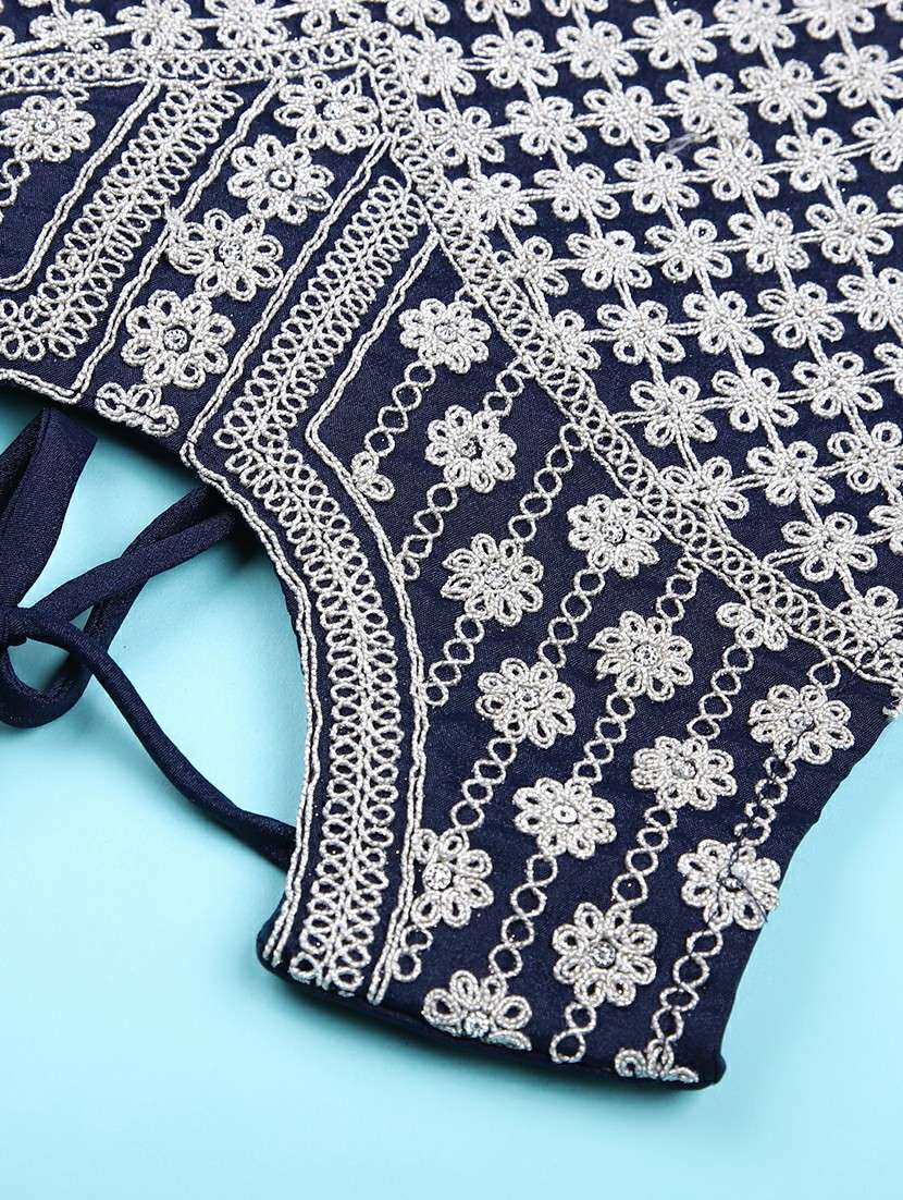 girls embroidered lehenga choli with dupatta set - 22022053 -  Standard Image - 3