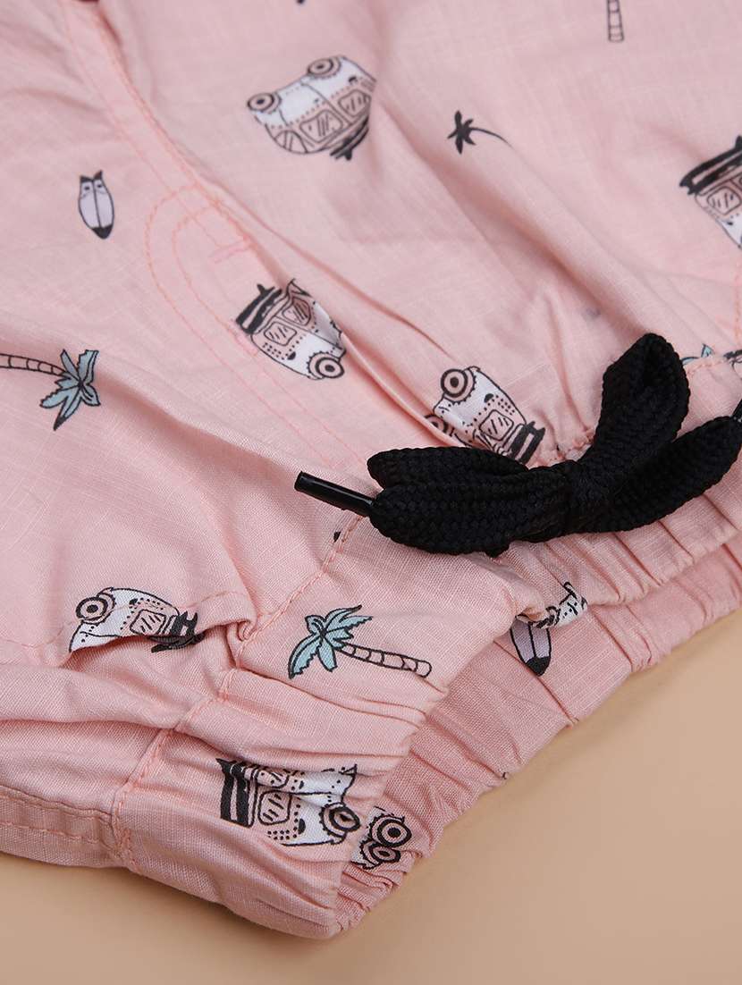 boys printed mid rise shorts - 22022072 -  Standard Image - 3