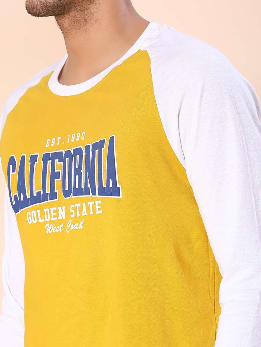 men color block long sleeve regular fit t-shirt - 22022330 -  Standard Image - 3