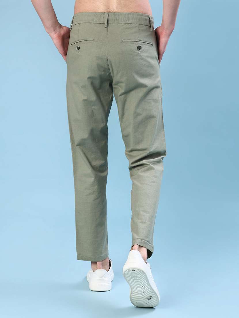 men sold mid rise casual chino - 22022334 -  Standard Image - 3